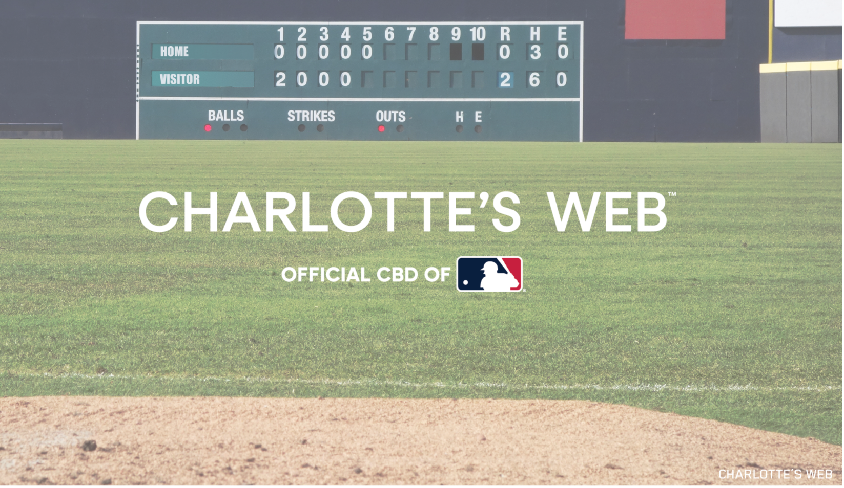 A baseball scoreboard displaying game statistics with a well-maintained green grass field in the foreground.