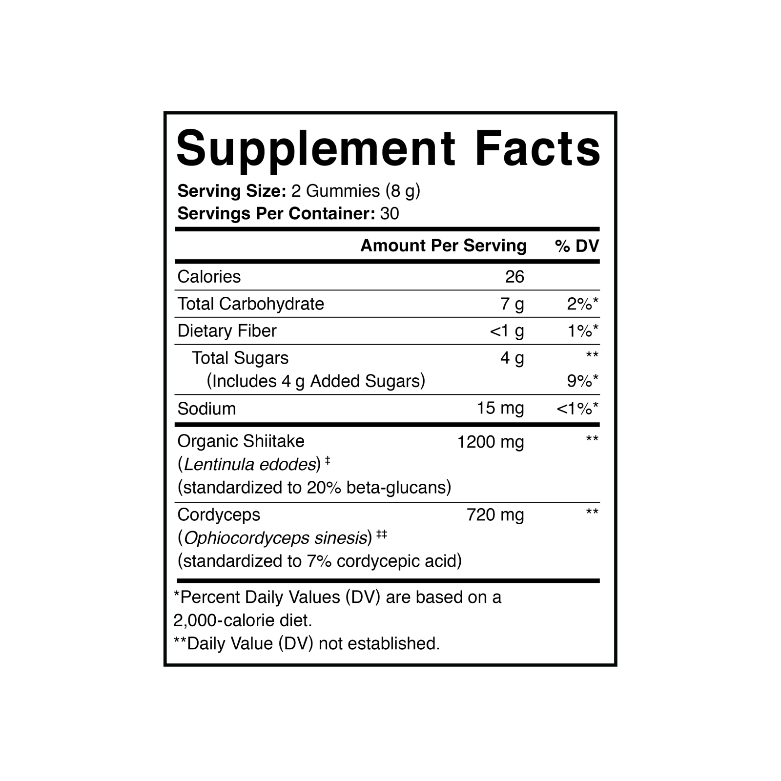 Energy Support with Cordyceps & Shiitake Mushroom Gummy