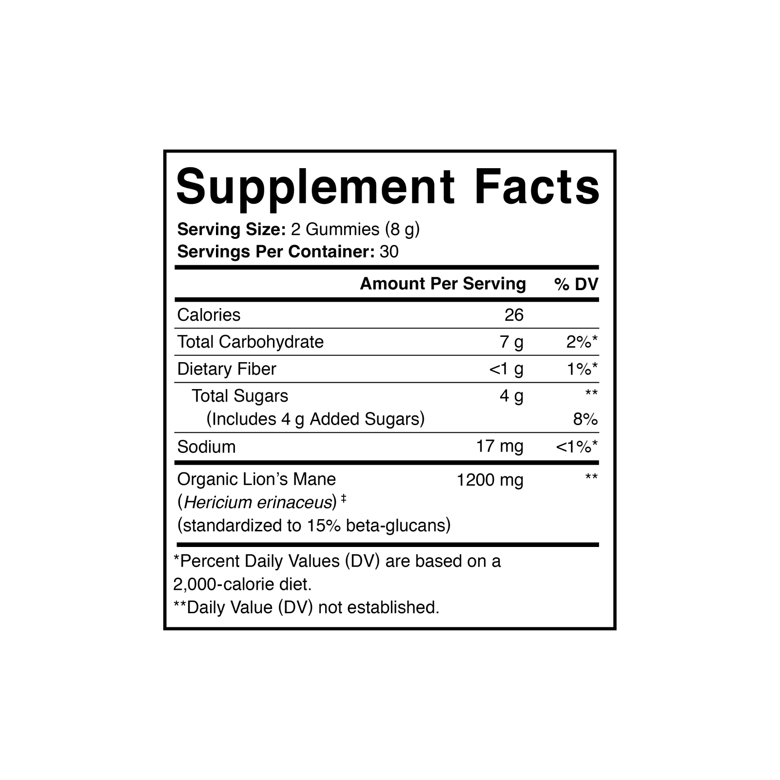 Focus Support with Lion's Mane Mushroom Gummy