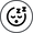 a black circle with a black background